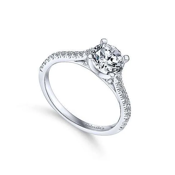 Gabriel & Co. Joanna 14K White Gold Engagement Ring Image 2 SVS Fine Jewelry Oceanside, NY