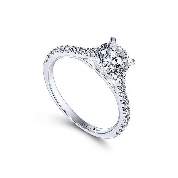Gabriel & Co. Shanna 14K White Gold Engagement Ring Image 2 SVS Fine Jewelry Oceanside, NY