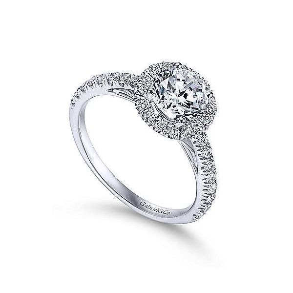 Gabriel & Co. Rachel 14K White Gold Engagement Ring Image 2 SVS Fine Jewelry Oceanside, NY