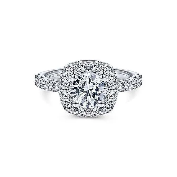 Gabriel & Co. Sklyar 14K White Gold Engagement Ring SVS Fine Jewelry Oceanside, NY