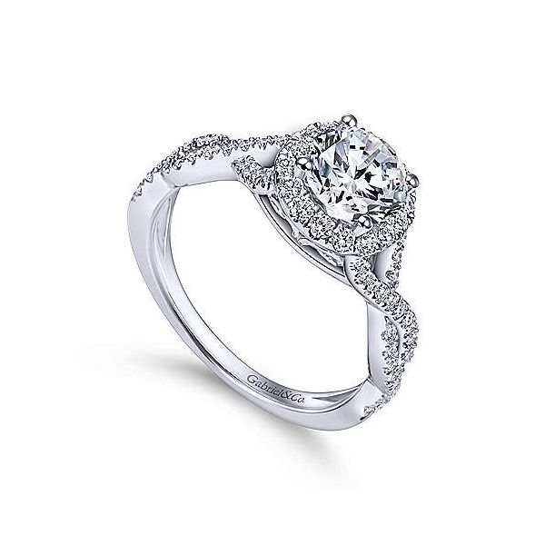 Gabriel & Co. Marissa 14K White Gold Engagement Ring Image 2 SVS Fine Jewelry Oceanside, NY