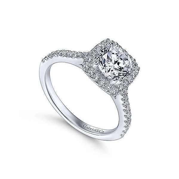 Gabriel & Co. Michaela 14K White Gold Engagement Ring Image 2 SVS Fine Jewelry Oceanside, NY