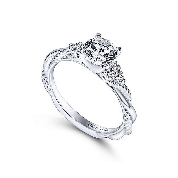 Gabriel & Co. Catalina 14K White Gold Engagement Ring Image 2 SVS Fine Jewelry Oceanside, NY