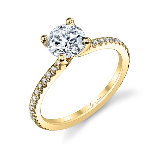 Sylvie Adorlee 14K Yellow Gold Engagement Ring SVS Fine Jewelry Oceanside, NY