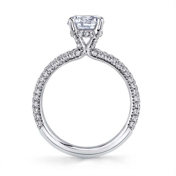 Sylvie Jayla 14K White Gold Engagement Ring Image 2 SVS Fine Jewelry Oceanside, NY