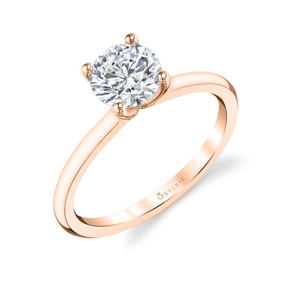Sylvie Dominique 14K Rose Gold Engagement Ring SVS Fine Jewelry Oceanside, NY