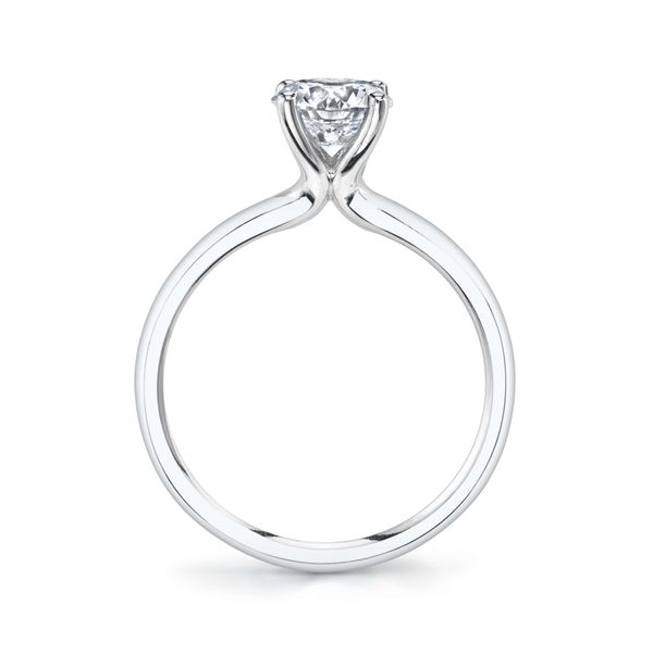 Sylvie Dominique 14K White Gold Engagement Ring Image 2 SVS Fine Jewelry Oceanside, NY