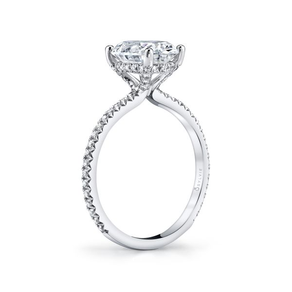 Sylvie Maryam 14K White Gold Engagement Ring Image 3 SVS Fine Jewelry Oceanside, NY