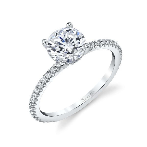 Sylvie Maryam 14K White Gold Engagement Ring SVS Fine Jewelry Oceanside, NY
