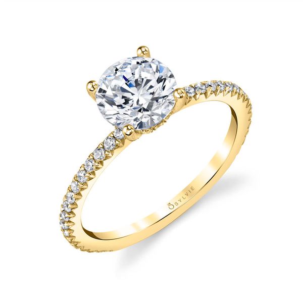 Sylvie Maryam 14K Yellow Gold Engagement Ring SVS Fine Jewelry Oceanside, NY