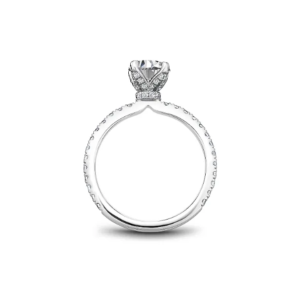 Noam Carver 14K White Gold & Diamond Engagement Ring Image 2 SVS Fine Jewelry Oceanside, NY