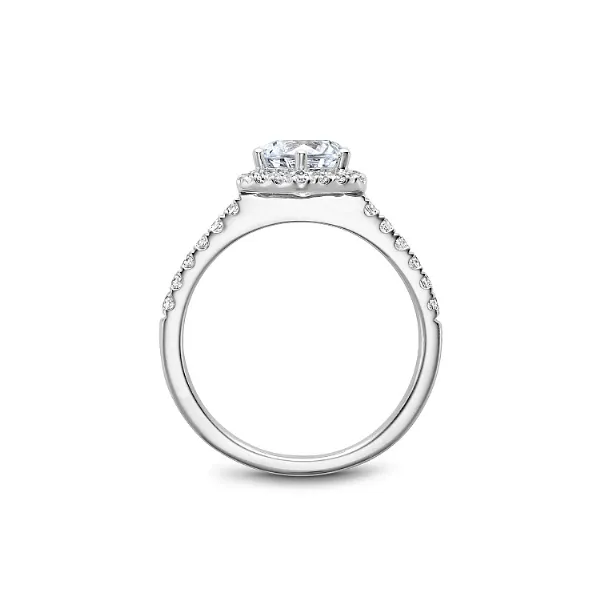 Noam Carver 14K White Gold & Diamond Engagement Ring Image 2 SVS Fine Jewelry Oceanside, NY