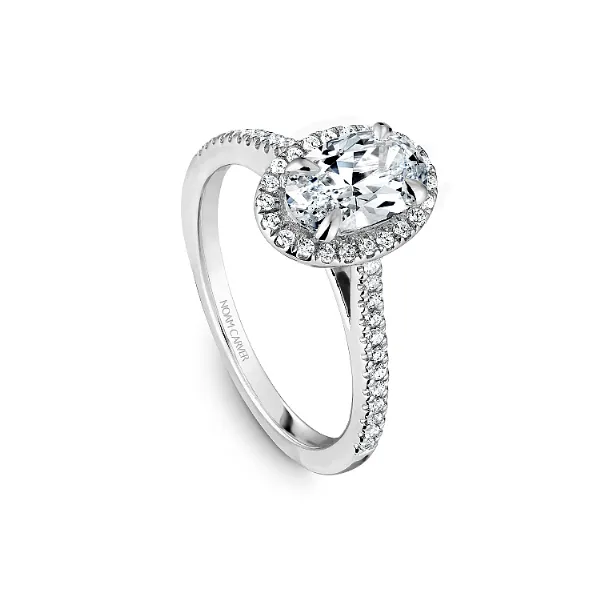 Noam Carver 14K White Gold & Diamond Engagement Ring Image 3 SVS Fine Jewelry Oceanside, NY