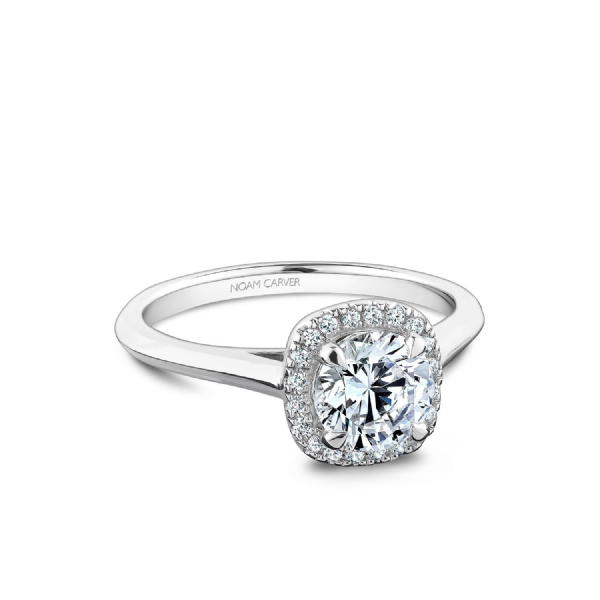 Noam Carver 14K White Gold & Diamond Engagement Ring SVS Fine Jewelry Oceanside, NY