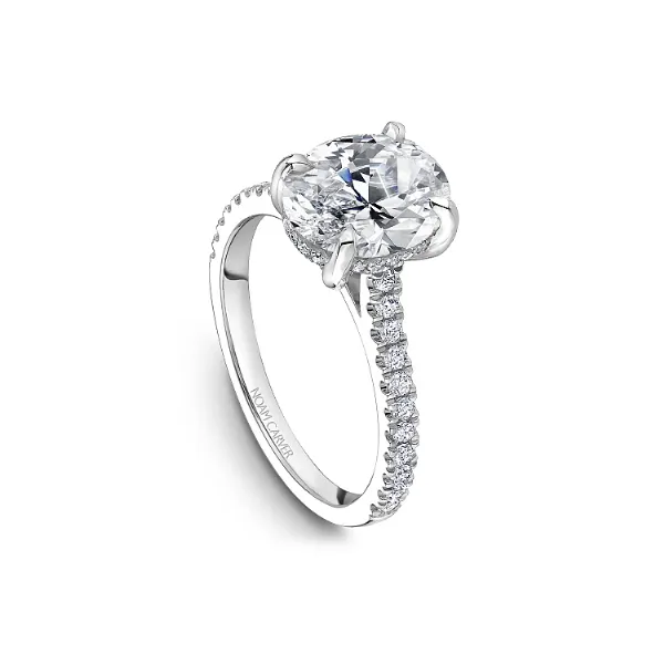 Noam Carver 14K White Gold & Diamond Engagement Ring Image 3 SVS Fine Jewelry Oceanside, NY