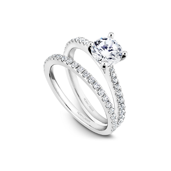 Noam Carver 14K White Gold & Diamond Engagement Ring Image 4 SVS Fine Jewelry Oceanside, NY