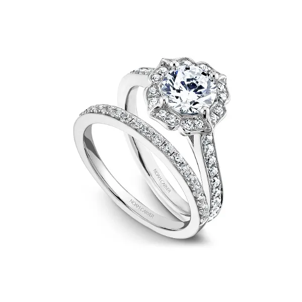 Noam Carver 14K White Gold & Diamond Engagement Ring Image 4 SVS Fine Jewelry Oceanside, NY