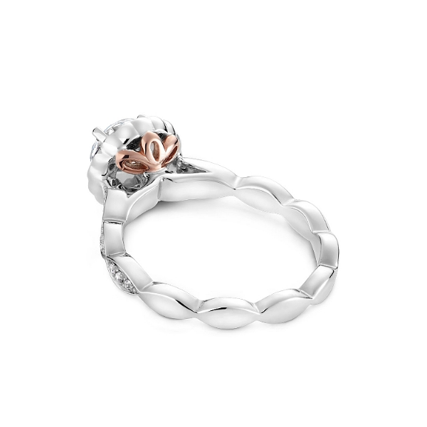 Noam Carver 14K White & Rose Gold Engagement Ring Image 2 SVS Fine Jewelry Oceanside, NY