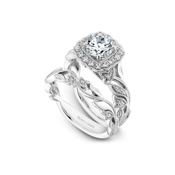 Noam Carver 14K White & Rose Gold Engagement Ring