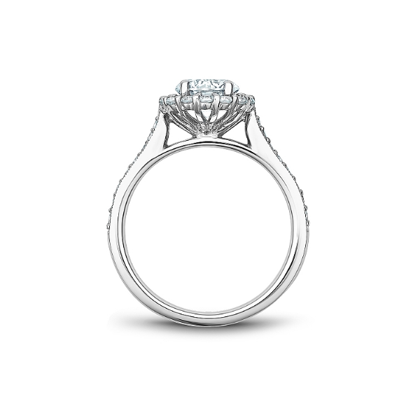 Noam Carver 14K White Gold & Diamond Engagement Ring Image 2 SVS Fine Jewelry Oceanside, NY