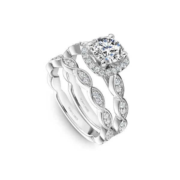 Noam Carver 14K White Gold & Diamond Engagement Ring Image 4 SVS Fine Jewelry Oceanside, NY