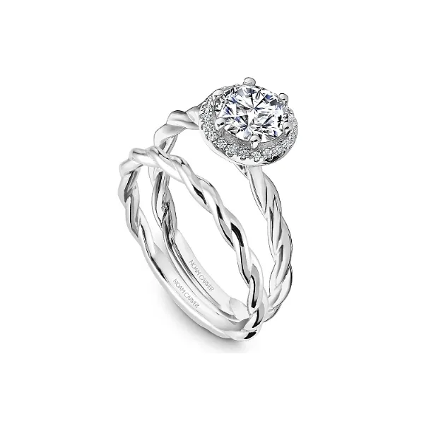 Noam Carver 14K White Gold & Diamond Engagement Ring Image 4 SVS Fine Jewelry Oceanside, NY