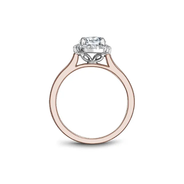 Noam Carver 14K White & Rose Gold Engagement Ring Image 2 SVS Fine Jewelry Oceanside, NY