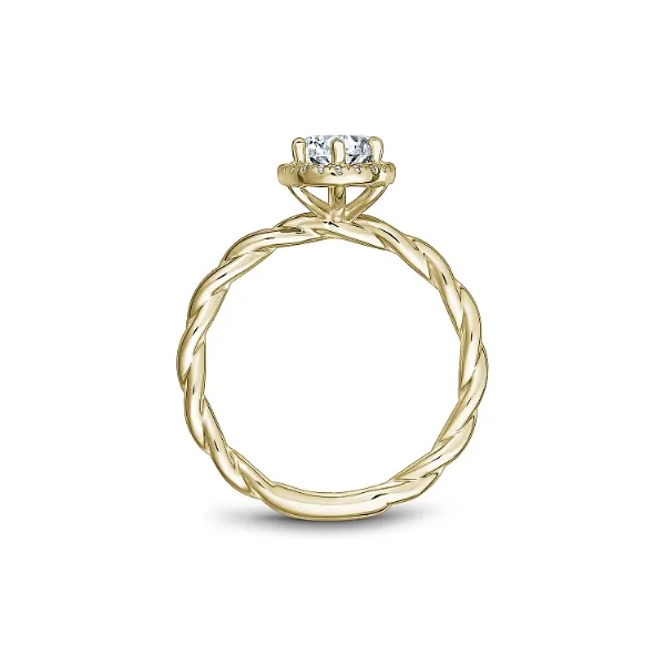 Noam Carver 14K Yellow Gold & Diamond Engagement Ring Image 2 SVS Fine Jewelry Oceanside, NY