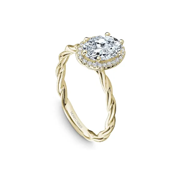 Noam Carver 14K Yellow Gold & Diamond Engagement Ring Image 3 SVS Fine Jewelry Oceanside, NY