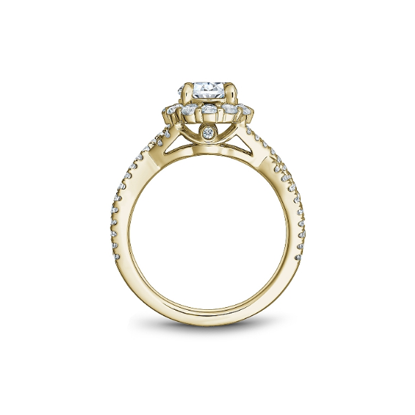 Noam Carver 14K Yellow Gold & Diamond Engagement Ring Image 2 SVS Fine Jewelry Oceanside, NY