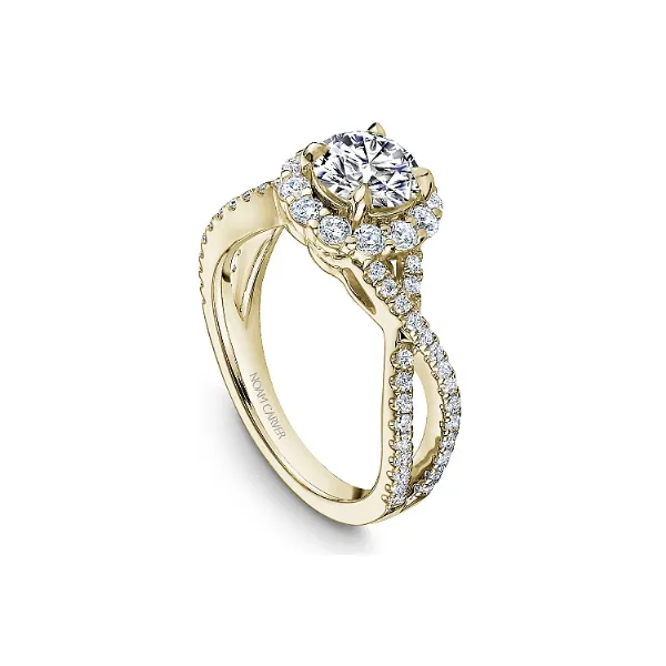 Noam Carver 14K Yellow Gold & Diamond Engagement Ring Image 3 SVS Fine Jewelry Oceanside, NY