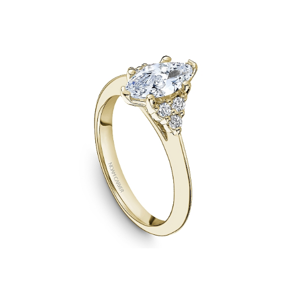 Noam Carver 14K Yellow Gold & Diamond Engagement Ring Image 3 SVS Fine Jewelry Oceanside, NY