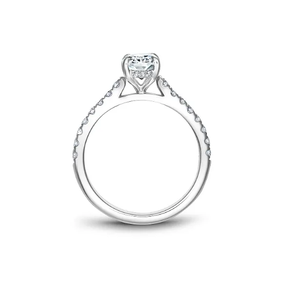 Noam Carver 14K White Gold & Diamond Engagement Ring Image 2 SVS Fine Jewelry Oceanside, NY