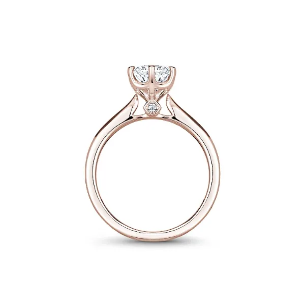 Noam Carver 14K Rose Gold & Diamond Engagement Ring Image 2 SVS Fine Jewelry Oceanside, NY