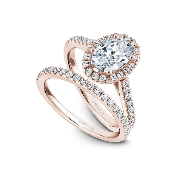 Noam Carver 14K Rose Gold & Diamond Engagement Ring Image 4 SVS Fine Jewelry Oceanside, NY