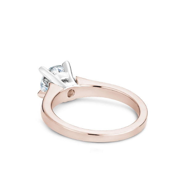 Noam Carver 14K White & Rose Gold Engagement Ring Image 2 SVS Fine Jewelry Oceanside, NY