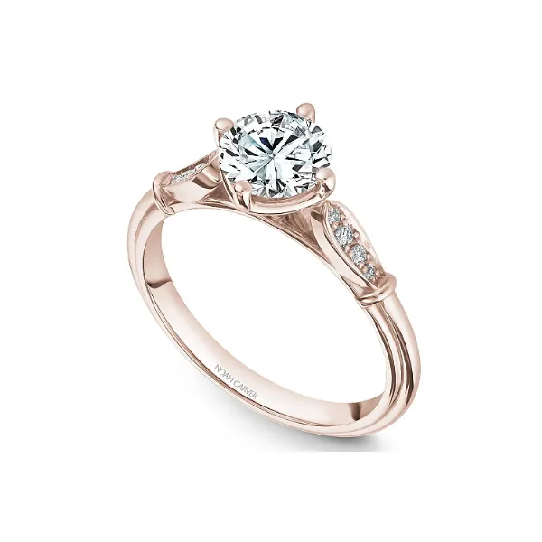 Noam Carver 14K Rose Gold & Diamond Engagement Ring Image 3 SVS Fine Jewelry Oceanside, NY