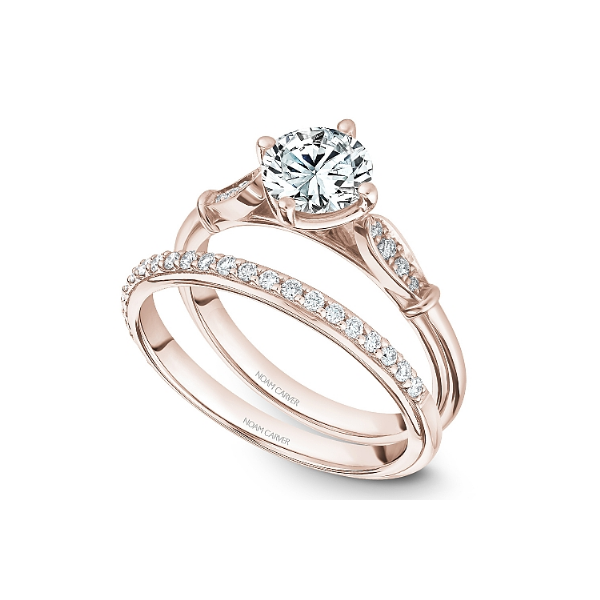 Noam Carver 14K Rose Gold & Diamond Engagement Ring Image 4 SVS Fine Jewelry Oceanside, NY
