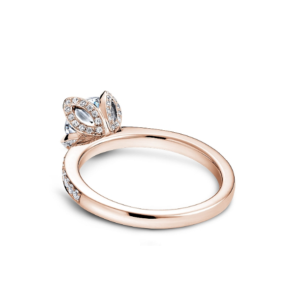Noam Carver 14K Rose Gold & Diamond Engagement Ring Image 2 SVS Fine Jewelry Oceanside, NY