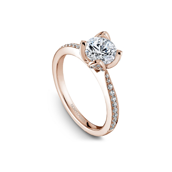 Noam Carver 14K Rose Gold & Diamond Engagement Ring Image 3 SVS Fine Jewelry Oceanside, NY