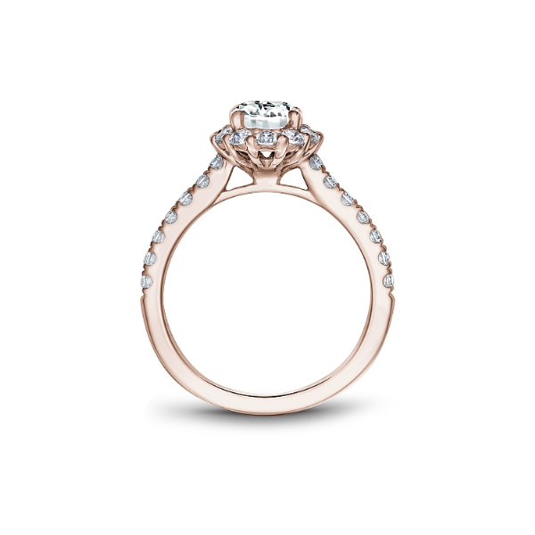 Noam Carver 14K Rose Gold & Diamond Engagement Ring Image 2 SVS Fine Jewelry Oceanside, NY