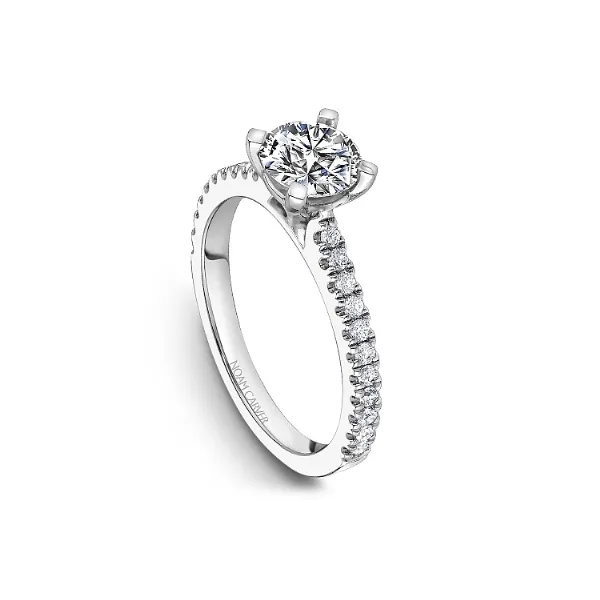 Noam Carver 14K White Gold & Diamond Engagement Ring Image 3 SVS Fine Jewelry Oceanside, NY