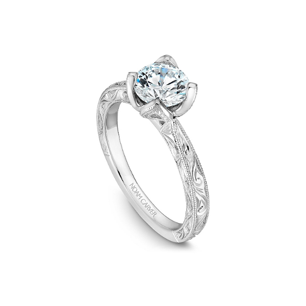 Noam Carver 14K White Gold Engagement Ring Image 3 SVS Fine Jewelry Oceanside, NY