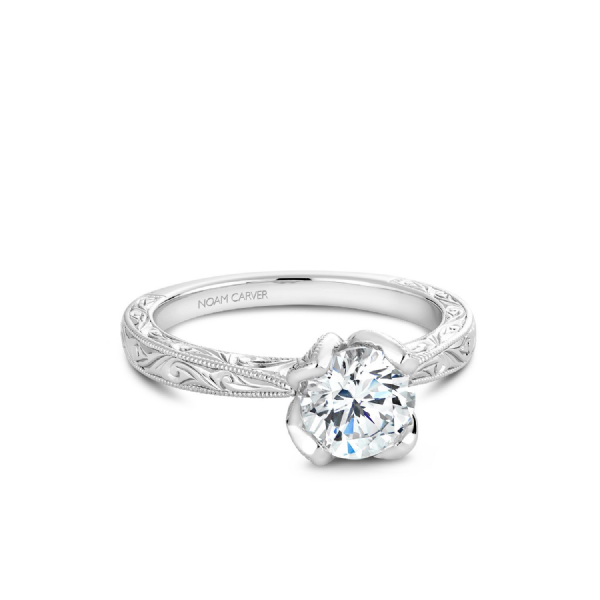 Noam Carver 14K White Gold Engagement Ring SVS Fine Jewelry Oceanside, NY