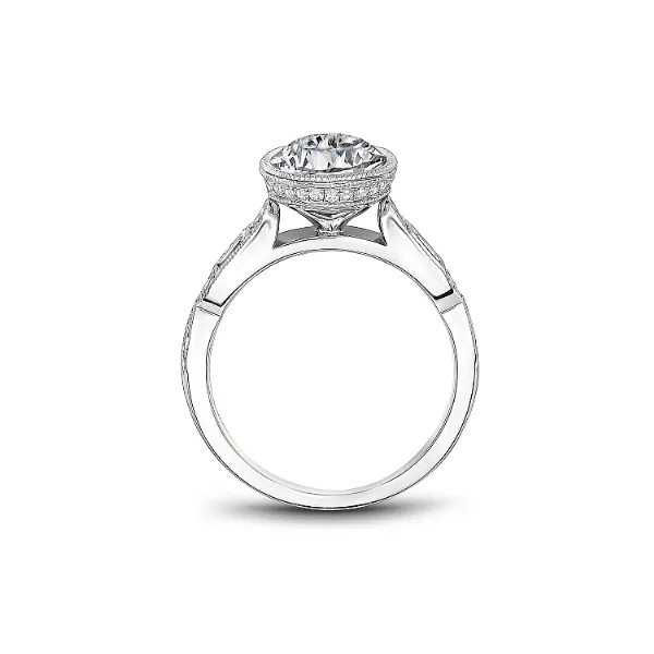 Noam Carver 14K White Gold & Diamond Engagement Ring Image 2 SVS Fine Jewelry Oceanside, NY