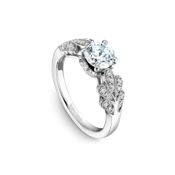 Noam Carver 14K White Gold & Diamond Engagement Ring Image 3 SVS Fine Jewelry Oceanside, NY