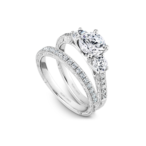 Noam Carver 14K White Gold & Diamond Engagement Ring Image 4 SVS Fine Jewelry Oceanside, NY
