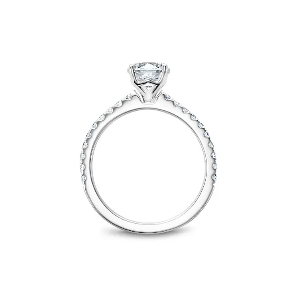 Noam Carver 14K White Gold & Diamond Engagement Ring Image 2 SVS Fine Jewelry Oceanside, NY
