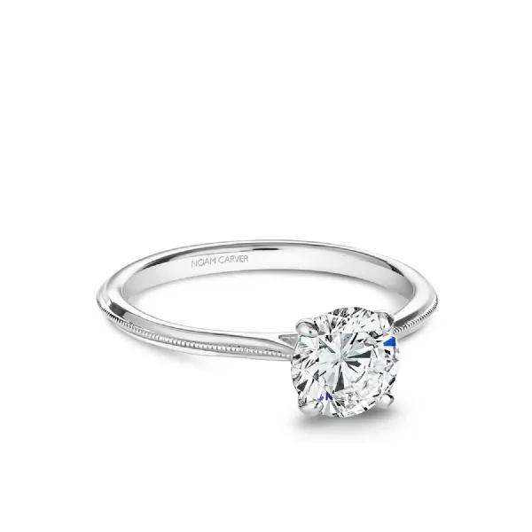 Noam Carver 14K White Gold Engagement Ring SVS Fine Jewelry Oceanside, NY