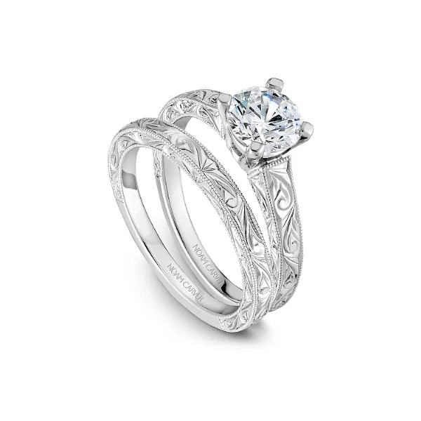 Noam Carver 14K White Gold Engagement Ring Image 3 SVS Fine Jewelry Oceanside, NY